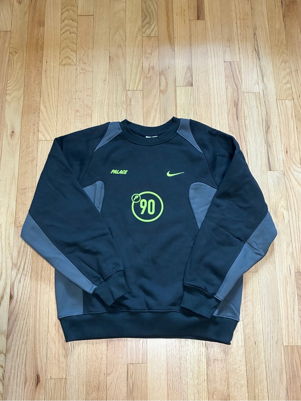 Nike x Palace Black & Grey 'P90' Crewneck Sweater